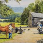 Bearing A Gift
32 X 24 Original Available. 
Contact for print availability and pricing.
